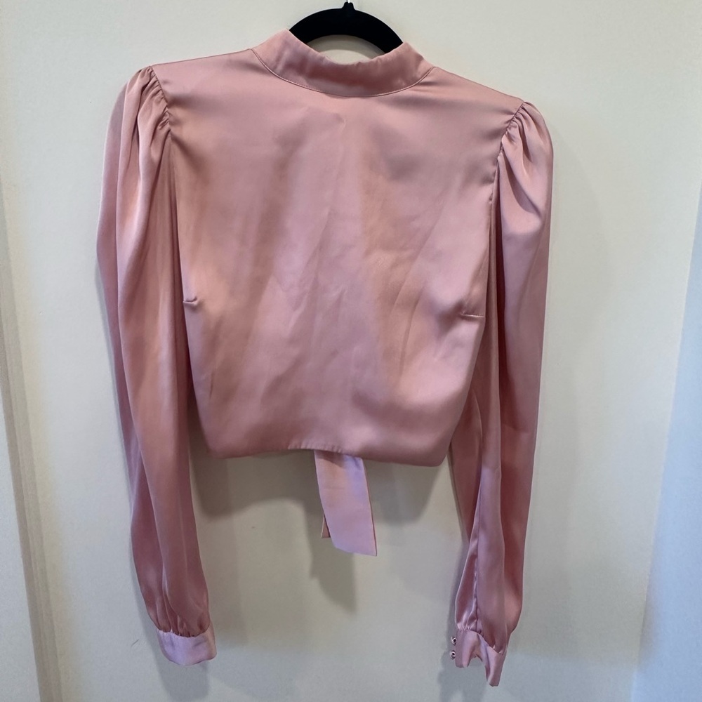 Privacy Please Pink Open Back Crop Top